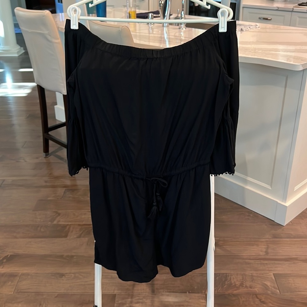 Off the shoulder shorts romper